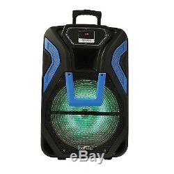 BEFREE SOUND 15RECHARGEABLE BLUETOOTH PARTY DJ PA SPEAKER SYSTEM with MIC&LIGHT