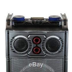 BEFREE SOUND PARTY LIGHTS BLUETOOTH DJ PA SPEAKER with 3 10 SUBWOOFERS USB/SD