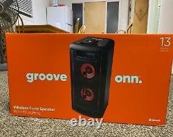 BRAND NEW groove onn large wireless bluetooth party speaker (with LED lighting)
