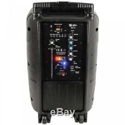 Battery / Mains Sound System 10 Speaker USB Bluetooth Karaoke DJ Inc Radio Mic