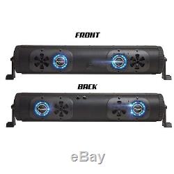 Bazooka BPB24-DS-G2 2-Sided Bluetooth Party Bar Soundbar 450w RGB LED UTV Boat