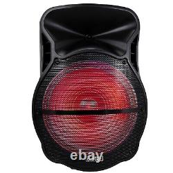 BeFree 18 Portable Bluetooth PA DJ Party Speaker BFS-5900 Lights MIC Guitar USB