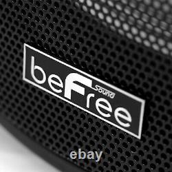 BeFree JUMBO 18 Portable Bluetooth PA DJ Party Speaker Lights MIC Guitar USB
