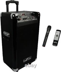 BeFree Sound 10 Portable Bluetooth PA DJ Party Speaker w Warranty MIC Guitar SD