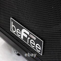 BeFree Sound 10 Portable Bluetooth PA DJ Party Speaker w Warranty MIC Guitar SD