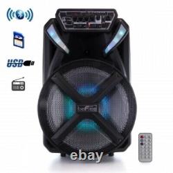 BeFree Sound 12 Inch BT Portable Rechargeable Party Speaker