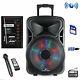 Befree Sound 15 Bluetooth Rechargeable Dj Pa Party Speaker Withlights Mic Usb Aux