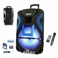 BeFree Sound 15RECHARGEABLE Bluetooth PARTY DJ PA Speaker Systemwith MIC&LIGHT