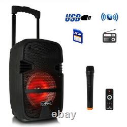 BeFree Sound 8 Inch 400 Watt Bluetooth Portable Party PA Speaker System with