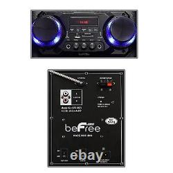 BeFree Sound BFS-5501 Double 10 Inch Subwoofer Bluetooth Portable Party Speaker