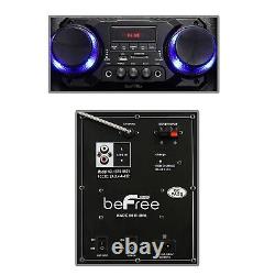 BeFree Sound BFS-5501 Dual 10 Subwoofer Portable Bluetooth Party Speaker Remote