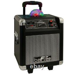 BeFree Sound Projection Party Light Dome 6.5 Inch Subwoofer Bluetooth Speaker