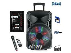 Befree Sound BFS-5800 15 in. Bluetooth Rechargeable Party Speaker with Illuminat