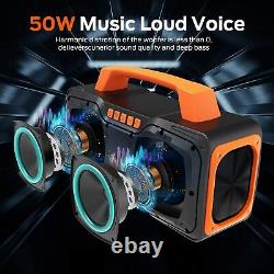 Bluetooth 5.0 Speaker 50W Super Powerful Portable Fast Charging for Party Travel