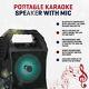 Bluetooth Karaoke Machine Portable Party Lights Mics Led Light Speaker Songs Mp3