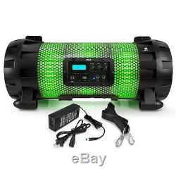 Bluetooth + NFC BoomBox Stereo Speaker System with Multi-Color LED Party Lights