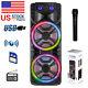 Bluetooth Party Speaker Rechargeable Double Subwoofer Portabl Double 12 Inch