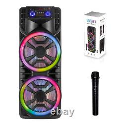 Bluetooth Party Speaker Rechargeable Double Subwoofer Portabl Double 12 inch