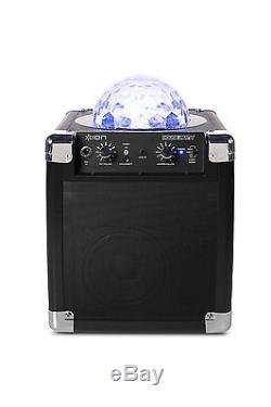 Bluetooth Portable Party Speaker Color Lights Disco Ball AUX MIC Inputs Karaoke