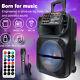 Bluetooth Portable Speaker 15 Heavy Bass Subwoofer Party Dj System Mic Aux Fm