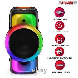 Bluetooth Portable Speaker Bocina Karaoke Machine Heavy Bass Party Boom System