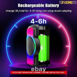 Bluetooth Portable Speaker Bocina Karaoke Machine Heavy Bass Party Boom System