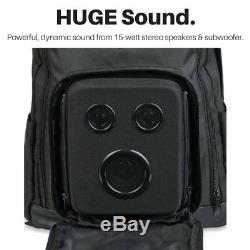 Bluetooth Speaker Backpack With 15-Watt Speakers Subwoofer for Parties /