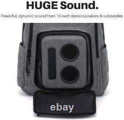 Bluetooth Speaker Backpack with 20-Watt Speakers Subwoofer for Parties/Festiva