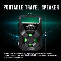 Bluetooth Speaker Wireless with Fun Party Lights-TWS FM Function Rechargeable