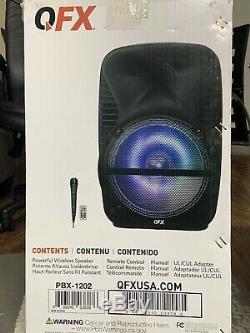 Bluetooth speaker portable QFX 8000 Watts P. M. P. O 12 Party Speaker Rechargeable
