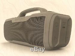 Braven BRV-XL Waterproof Speaker Rugged Gray Portable, Anywhere Party Boombox