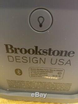 Brookstone Big Blue Party Bluetooth Speaker Silver