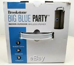 Brookstone Big Blue Party Indoor-Outdoor Bluetooth SpeakeR