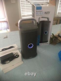 Brookstone Big Blue Party Indoor-Outdoor Bluetooth Speaker 72 Watt Output