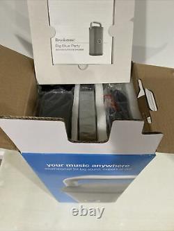 Brookstone Big Blue Party Indoor / Outdoor Bluetooth Speaker Open Box Never Used