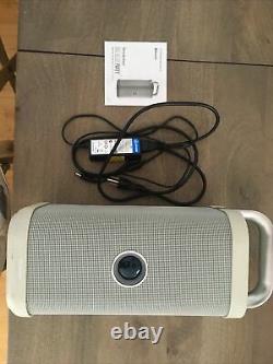 Brookstone Big Blue Party Indoor-Outdoor Bluetooth Speaker RARE WHITE