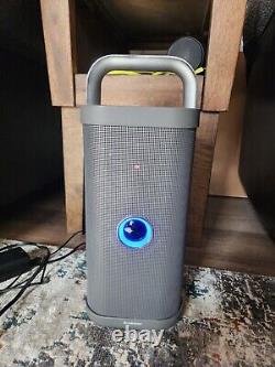 Brookstone Big Blue Party Speaker TESTED & Working Original Charger Included