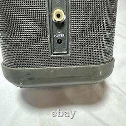 Brookstone Big Blue Party Speaker Working Charger Included Bluetooth READ