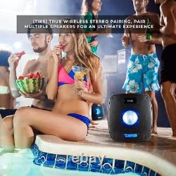 DS18 TLV6 6.5 Portable Party Speaker Amplified Led Light TWS 200 Watts