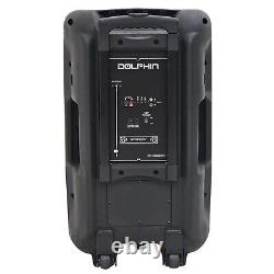 Dolphin SP-1500RBT 15 Loud Bass Rechargeable Bluetooth Party Speaker with Light