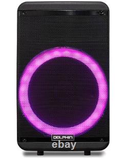 Dolphin SP-1600RBT 15 Portable Party Speaker WithLED Lights Microphone & Remote