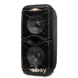 Dolphin SP-212RBT Portable Rechargeable Bluetooth Party Speaker with LED Lights