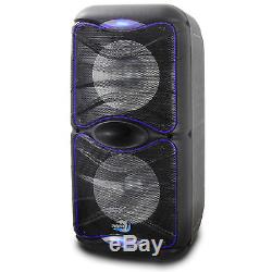 Dolphin SP-212RBT Rechargeable Bluetooth Party Speaker System Dual 12 3600 Watt