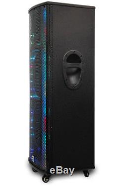 Dolphin SP-213BT Professional Dual 10 Bluetooth Party Speaker with Lights 2600W