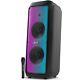 Dolphin Sp-1070rbt Dual 10 High Power Rechargeable Party Speaker Withmicrophone