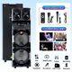 Dual 10 Woofer 4000w Bluetooth Speaker Rechargable For Party Fm Karaok Dj Aux