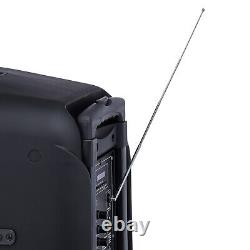Dual 10 Woofer 9000W Bluetooth Speaker Rechargable For Party FM Karaok DJ AUX