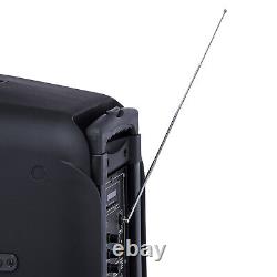 Dual 10 Woofer 9000W Portable Bluetooth FM Speaker LED Rechargable Party Karaok
