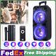 Dual 10 Woofer Portable Fm Bluetooth Party Speaker Heavy Bass Sound With Mic Us