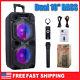 Dual 10 Woofer Portable Fm Bluetooth Party Speaker Heavy Bass Sound With Mic Us